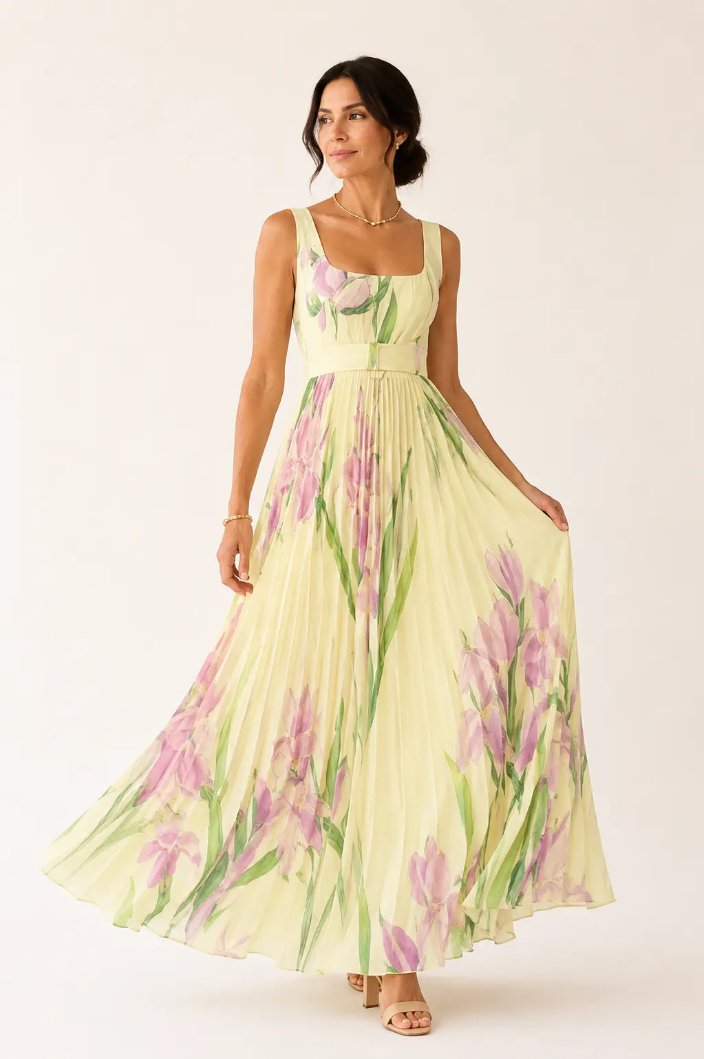 Vestido maxi floral Leonor