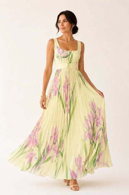 Vestido maxi floral Leonor