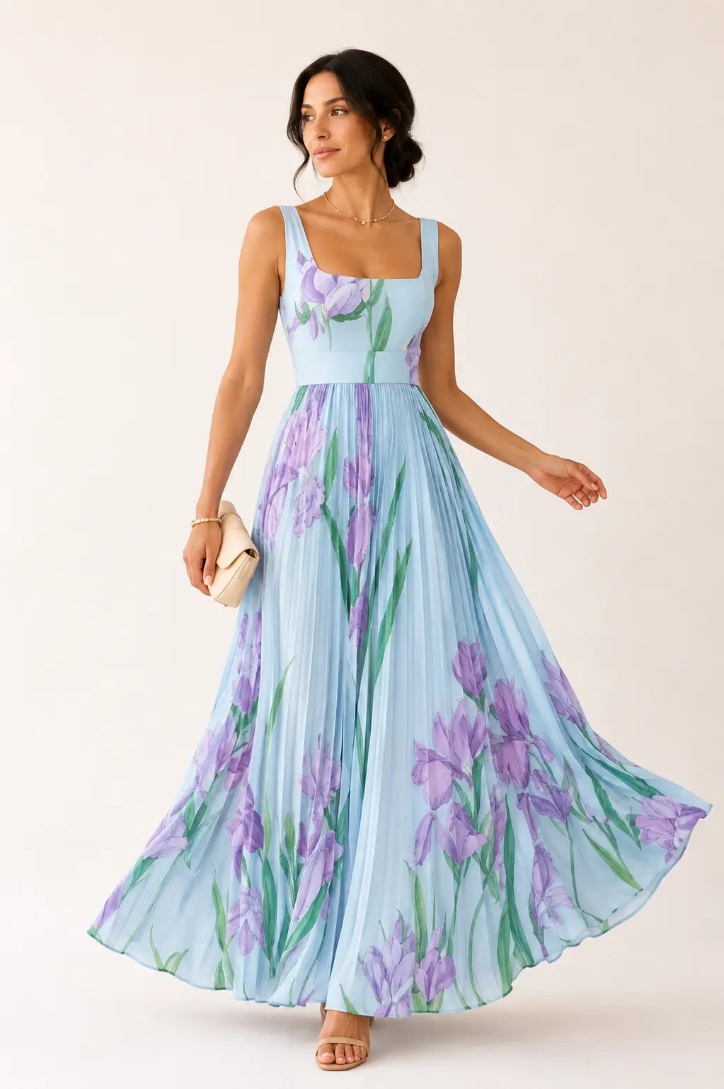 Vestido maxi floral Leonor
