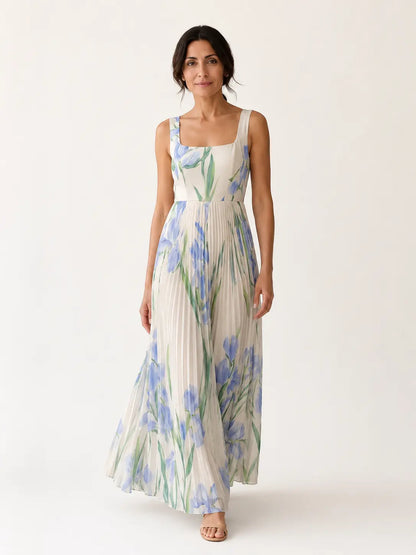 Vestido maxi floral Leonor