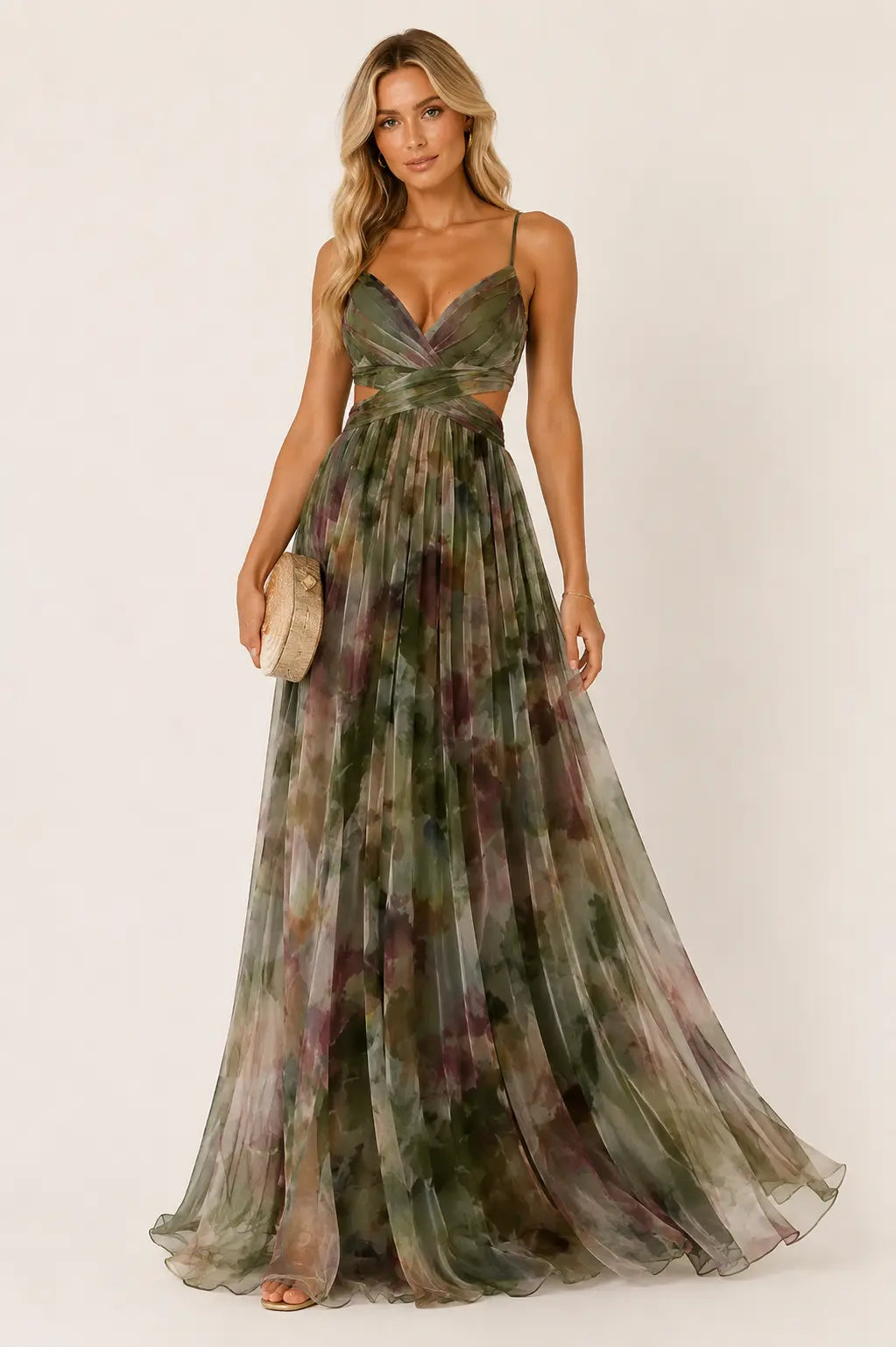 Vestido maxi floral Gisela