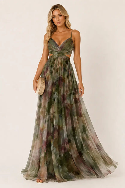 Vestido maxi floral Gisela