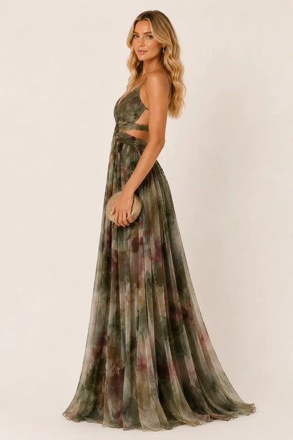 Vestido maxi floral Gisela