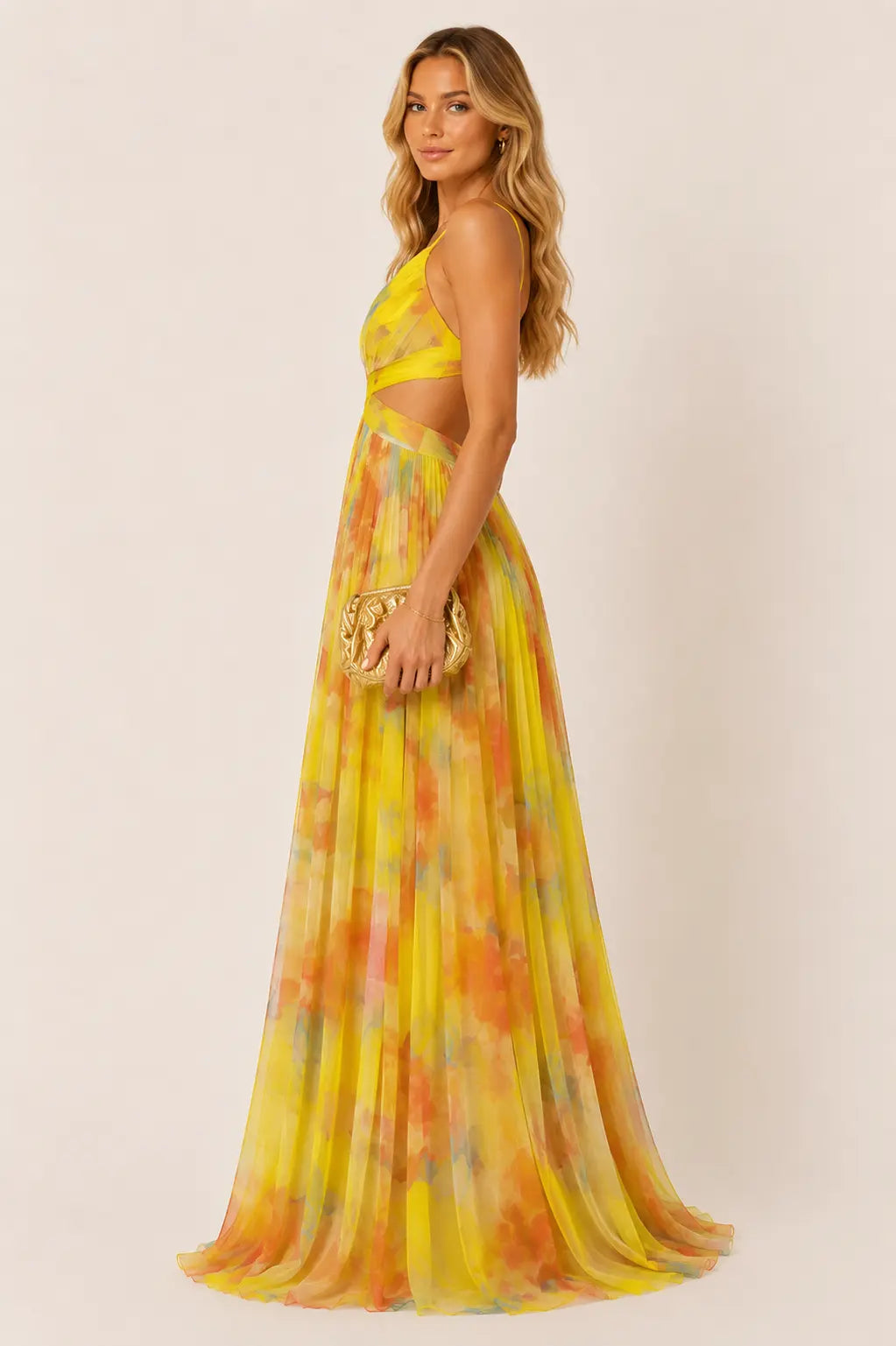 Vestido maxi floral Gisela