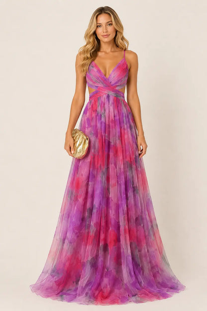 Vestido maxi floral Gisela