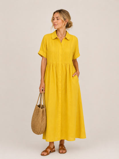 Vestido midi camisero Leticia