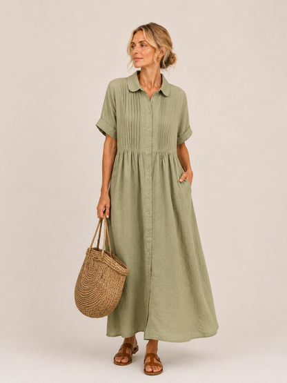 Vestido midi camisero Leticia
