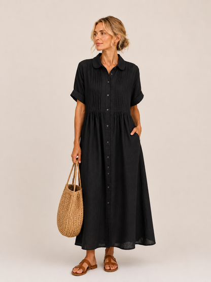 Vestido midi camisero Leticia