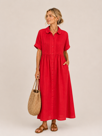 Vestido midi camisero Leticia