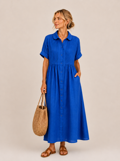 Vestido midi camisero Leticia