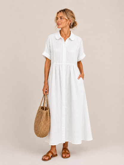 Vestido midi camisero Leticia