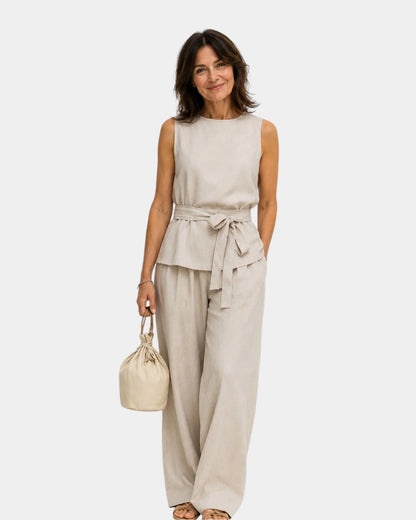 Conjunto de dos piezas con top sin mangas Mayte