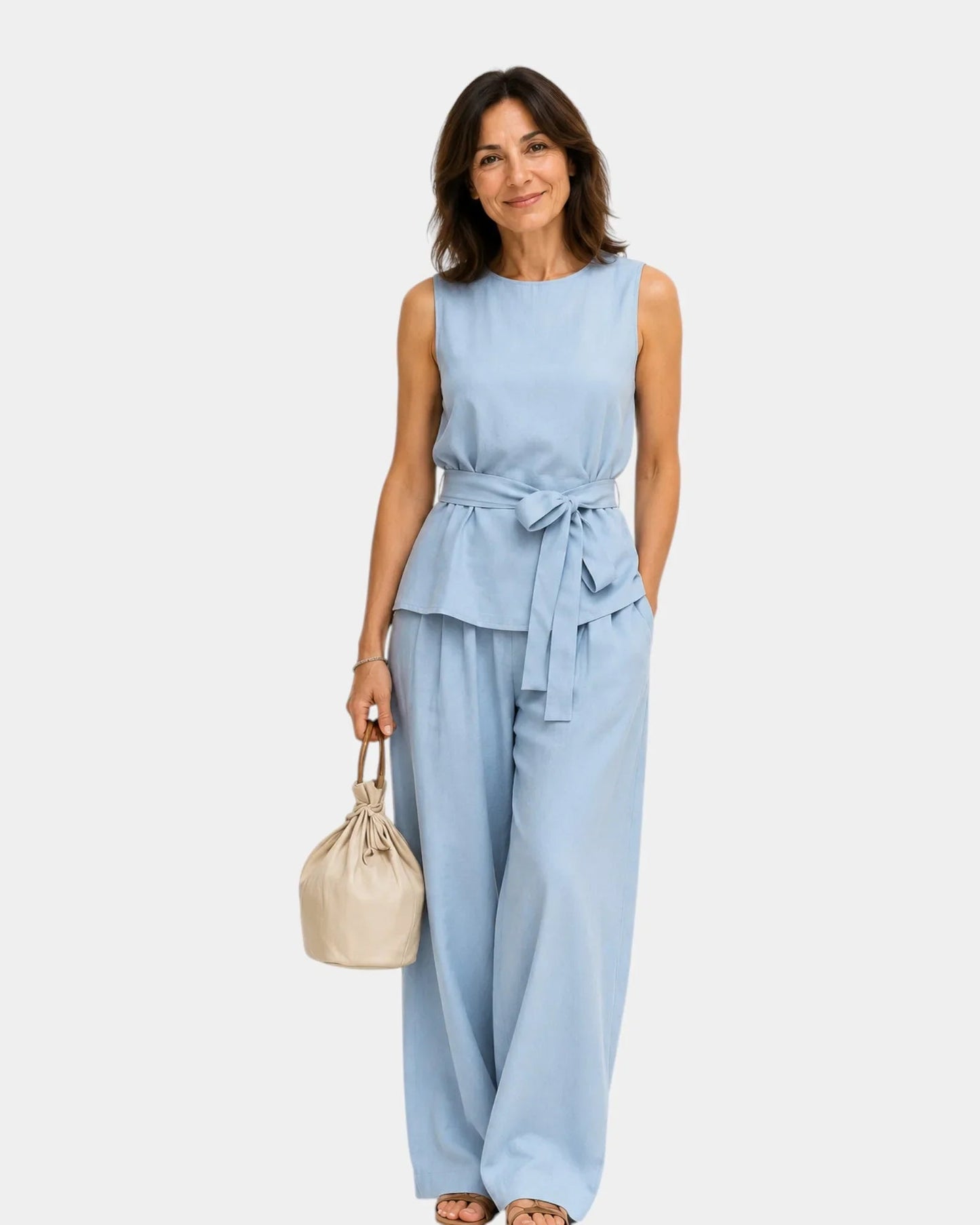 Conjunto de dos piezas con top sin mangas Mayte