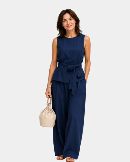 Conjunto de dos piezas con top sin mangas Mayte