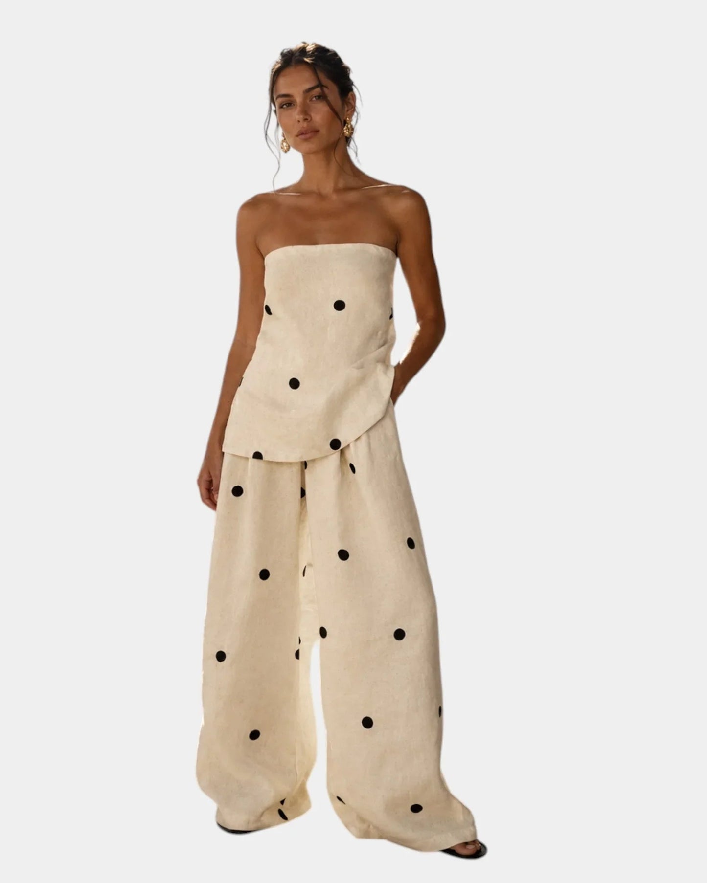 Conjunto mediterráneo de lunares Perla