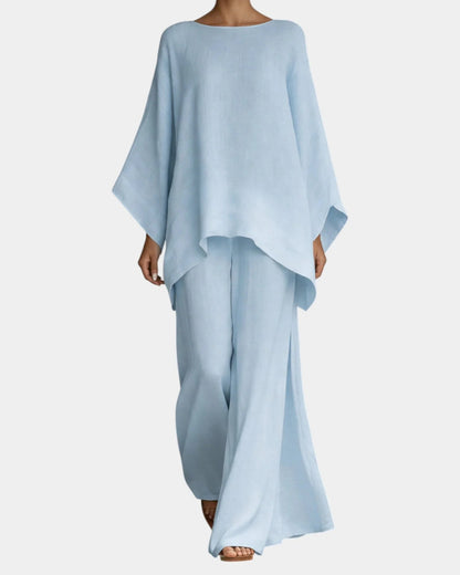 Conjunto blusa y pantalón Azucena