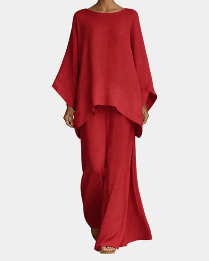 Conjunto blusa y pantalón Azucena