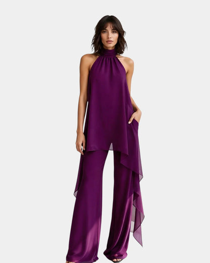 Conjunto blusa y pantalón elegante Sandra