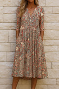 Vestido con escote en V Sofia