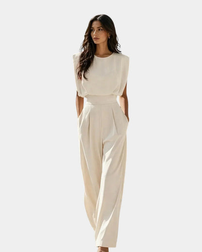 Mono elegante con cinturón Jazmín