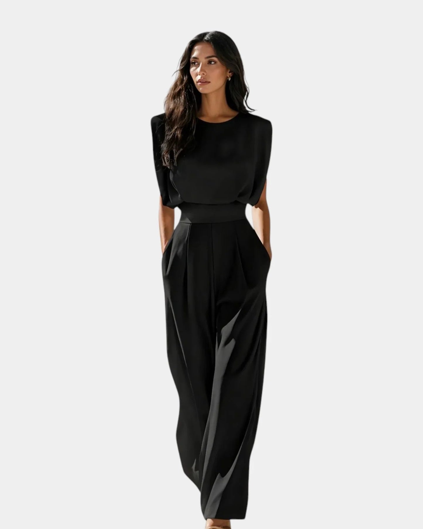 Mono elegante con cinturón Jazmín