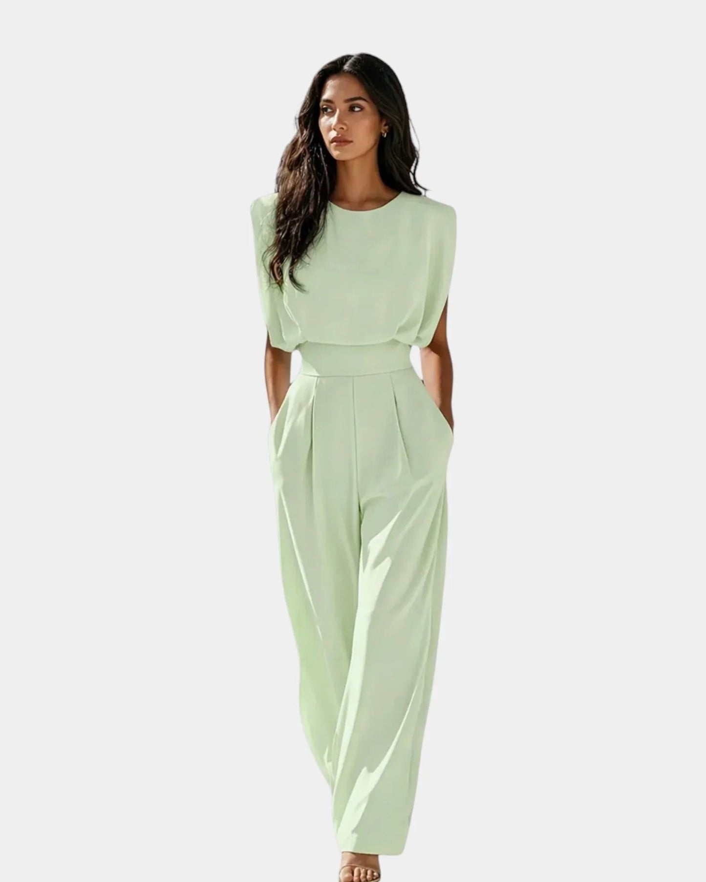 Mono elegante con cinturón Jazmín