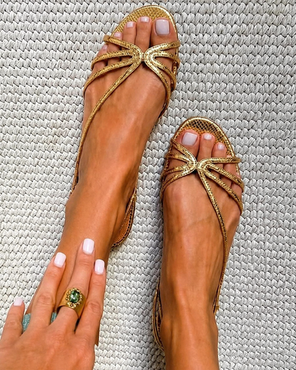 Sandalias doradas Ginevra