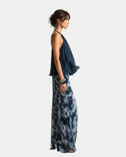 Conjunto blusa y pantalón Violeta