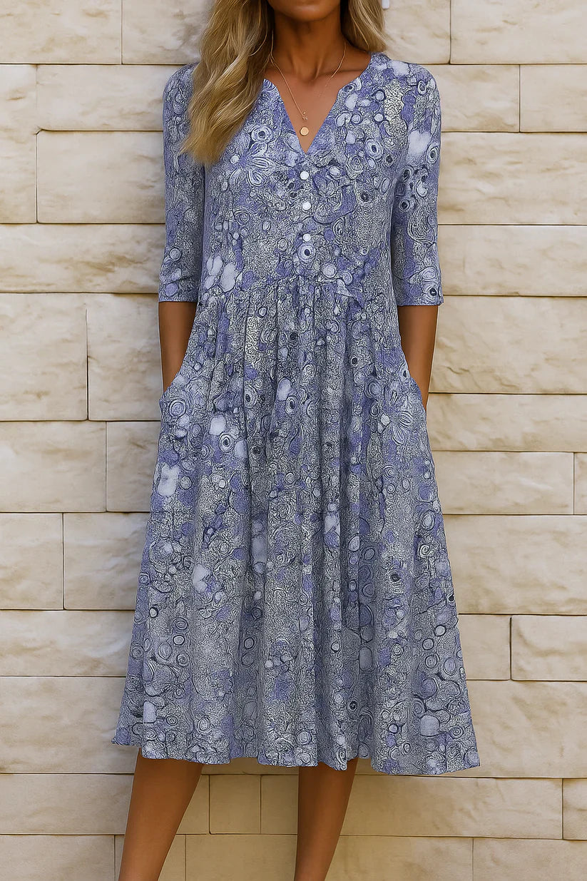 Vestido con escote en V Sofia
