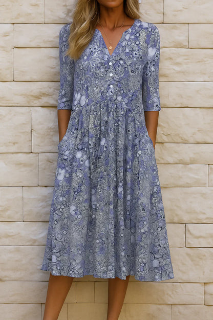Vestido con escote en V Sofia