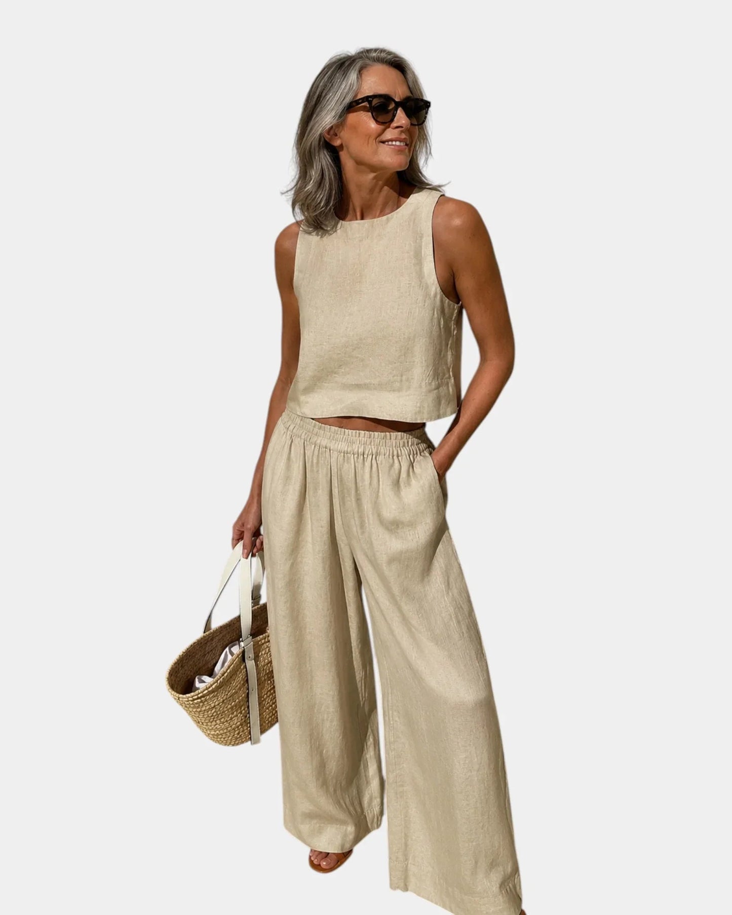 Conjunto blusa y pantalón Cecilia