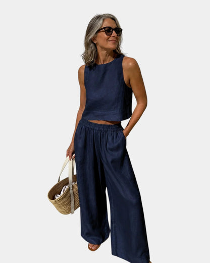 Conjunto blusa y pantalón Cecilia