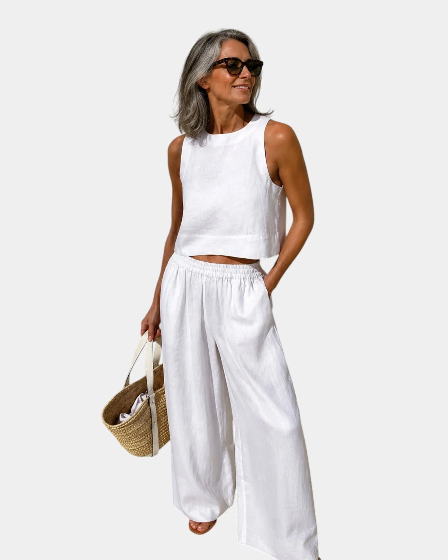 Conjunto blusa y pantalón Cecilia