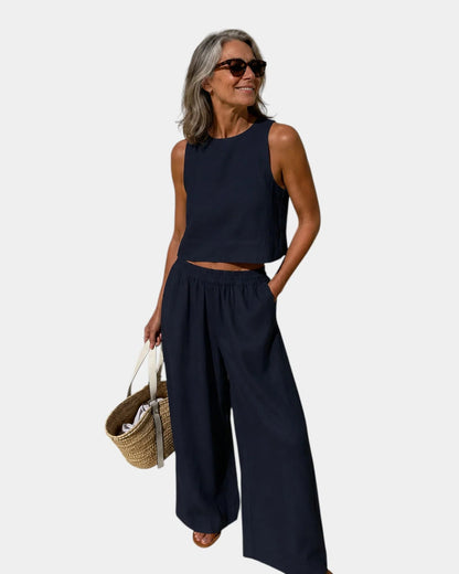 Conjunto blusa y pantalón Cecilia