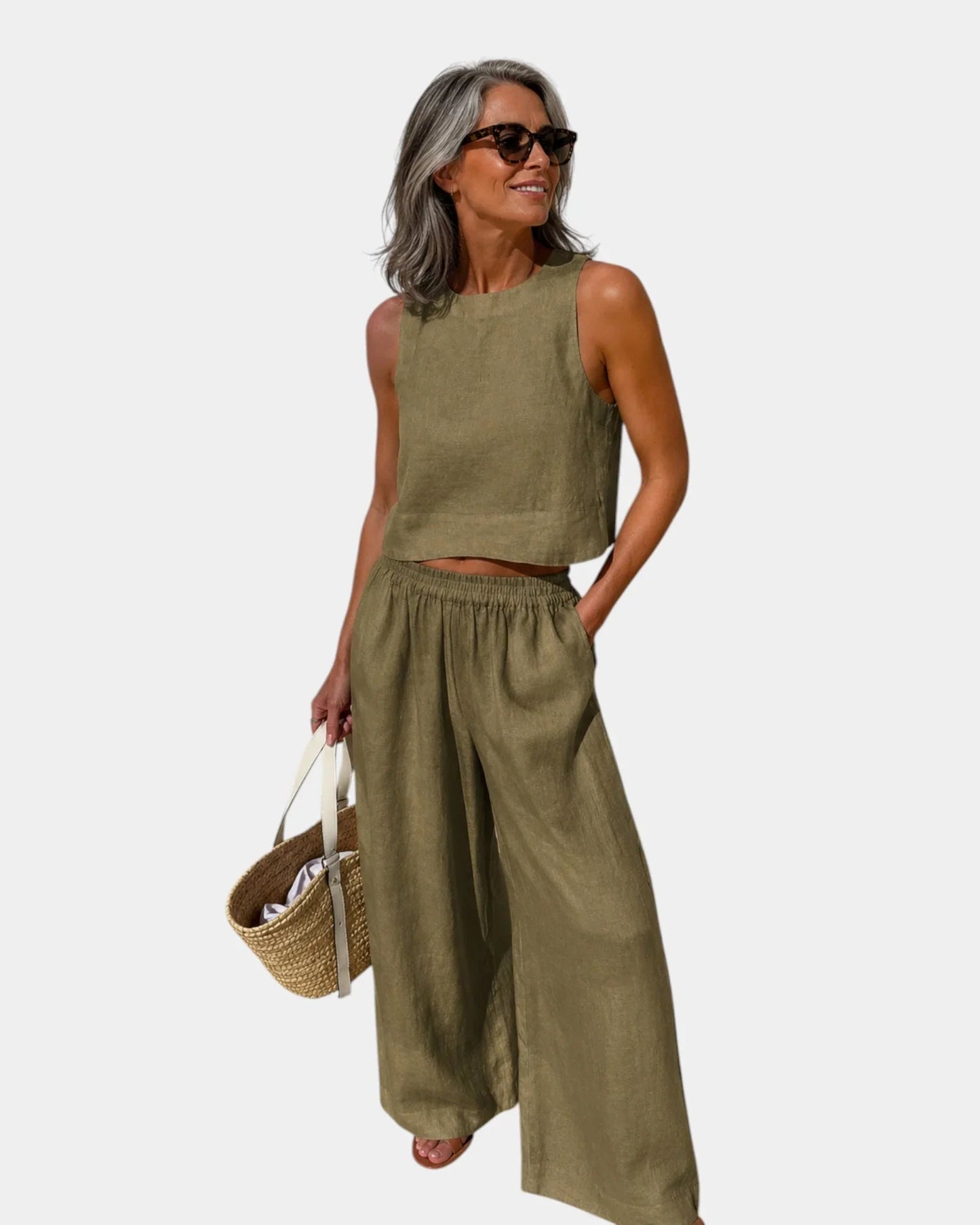 Conjunto blusa y pantalón Cecilia