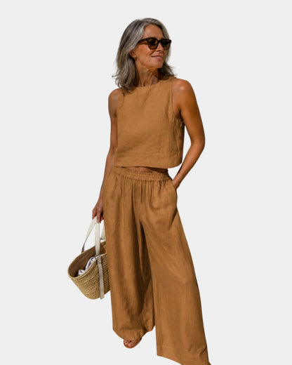 Conjunto blusa y pantalón Cecilia