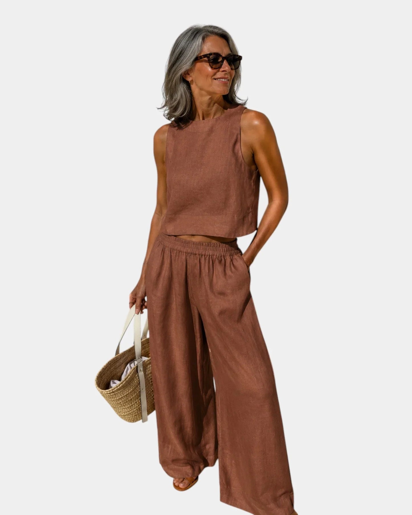 Conjunto blusa y pantalón Cecilia