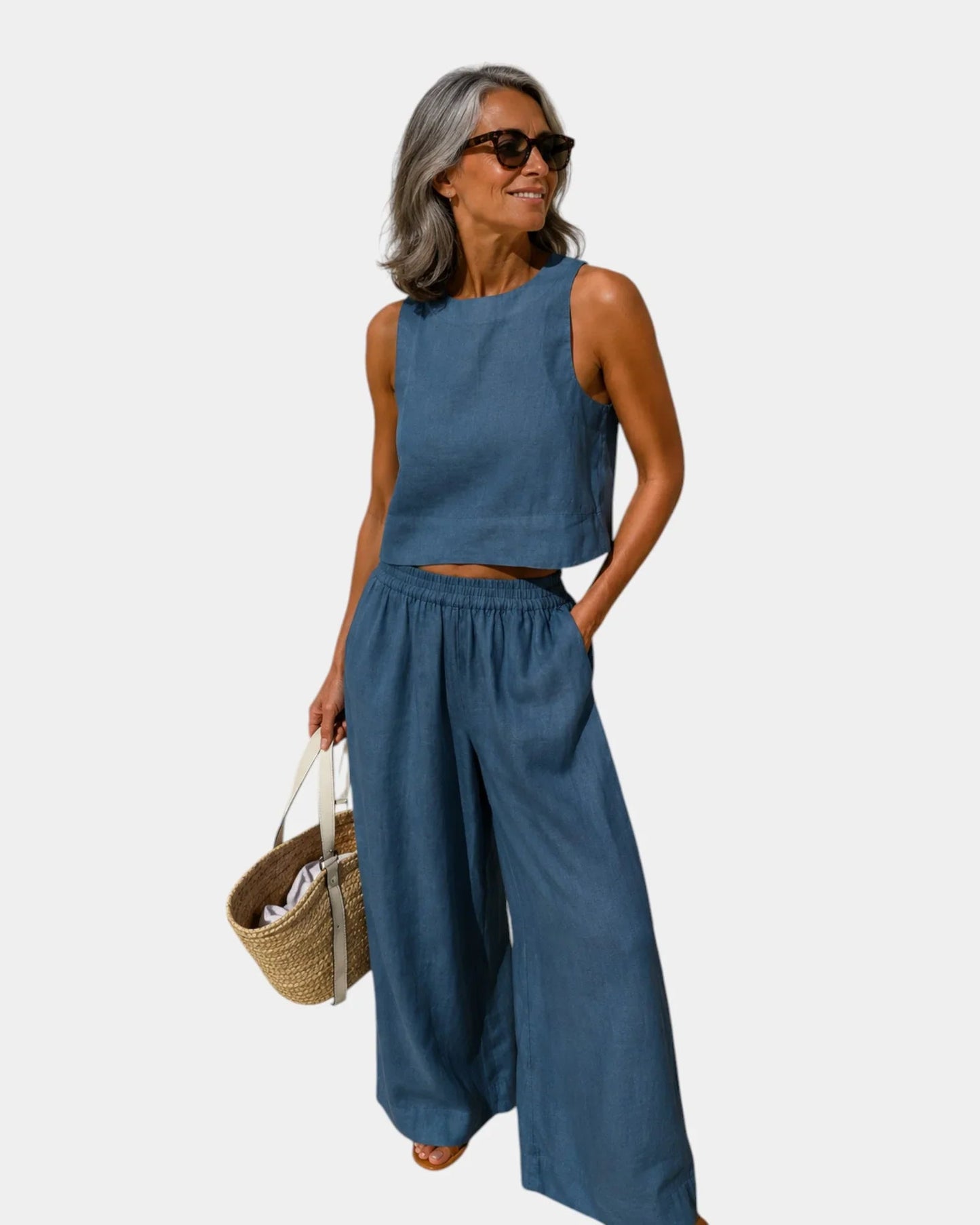 Conjunto blusa y pantalón Cecilia