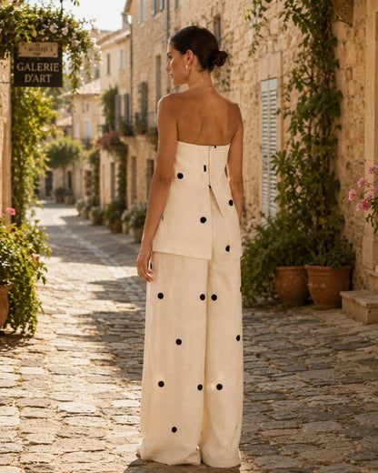 Conjunto mediterráneo de lunares Perla