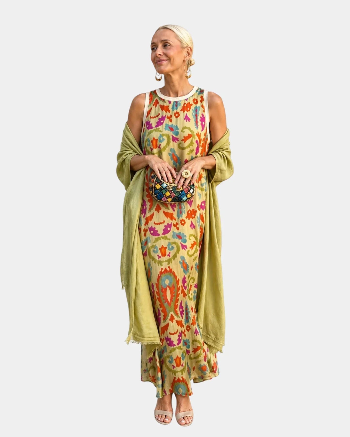Conjunto de vestido y saco ligero Paola