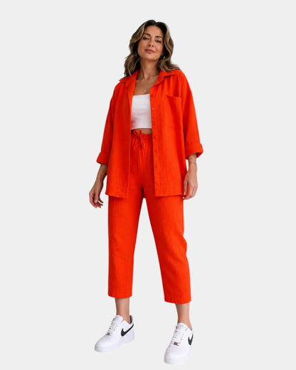 Conjunto blusa y pantalón Estefanía