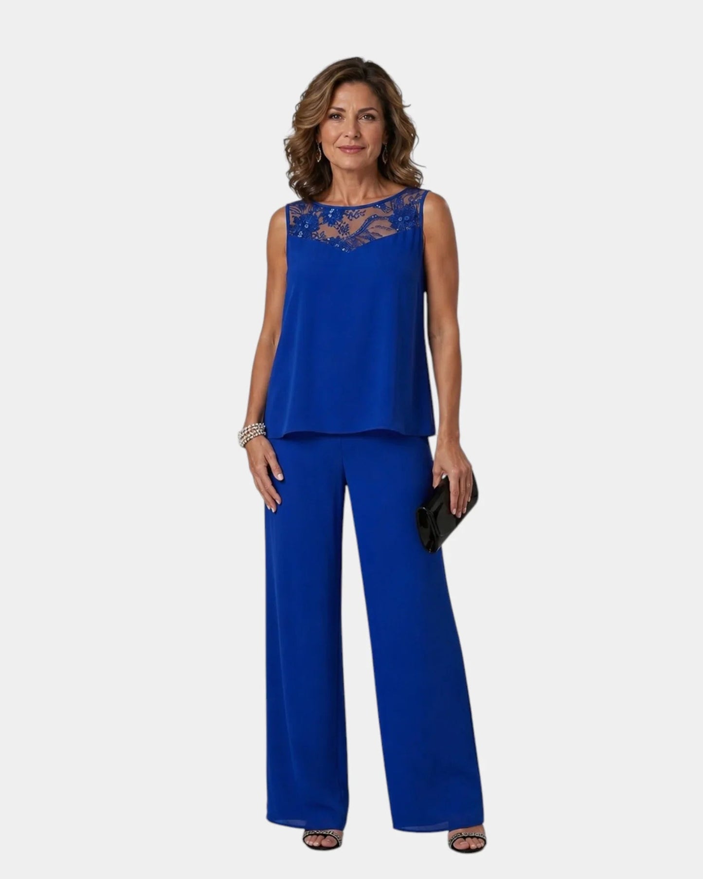 Conjunto de tres piezas con abrigo Marisol