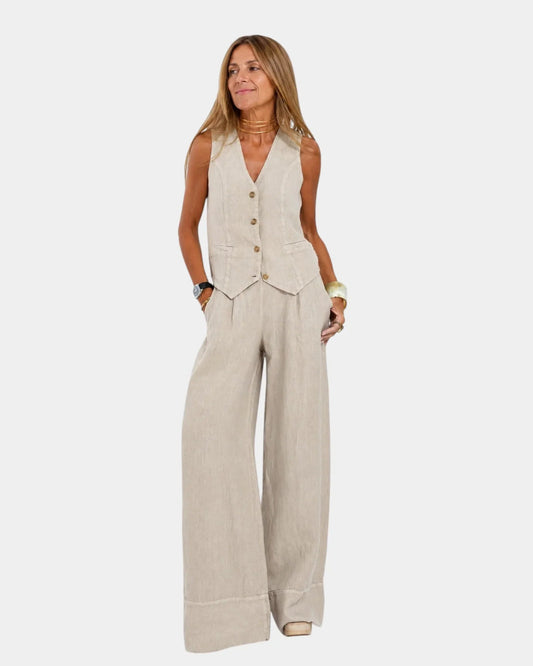 Conjunto de chaleco y pantalón Wendy