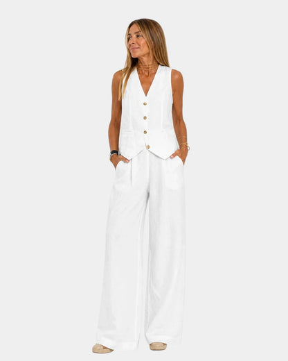 Conjunto de chaleco y pantalón Wendy