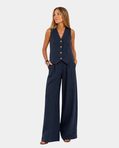 Conjunto de chaleco y pantalón Wendy
