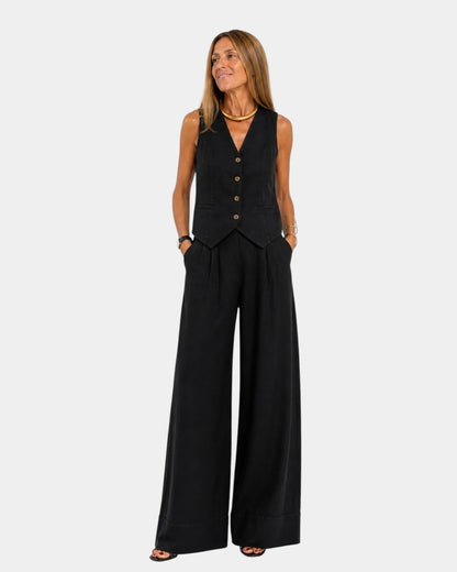 Conjunto de chaleco y pantalón Wendy