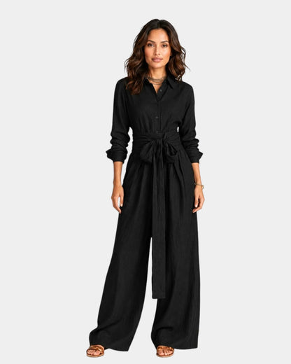 Mono elegante con cinturón Xóchitl