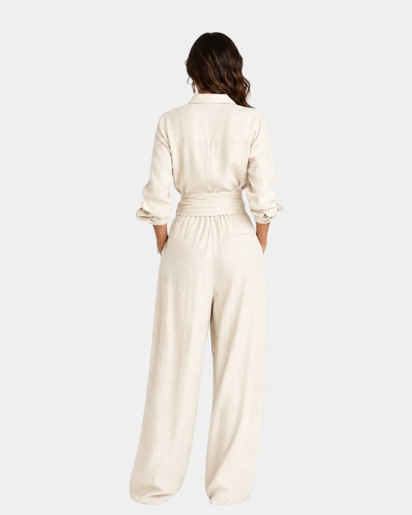 Mono elegante con cinturón Xóchitl