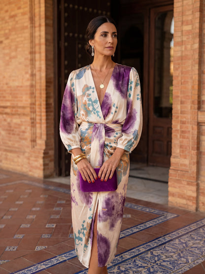 Vestido con escote en V Lucia
