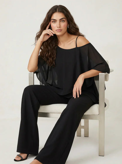 Conjunto de dos piezas en capas Paloma